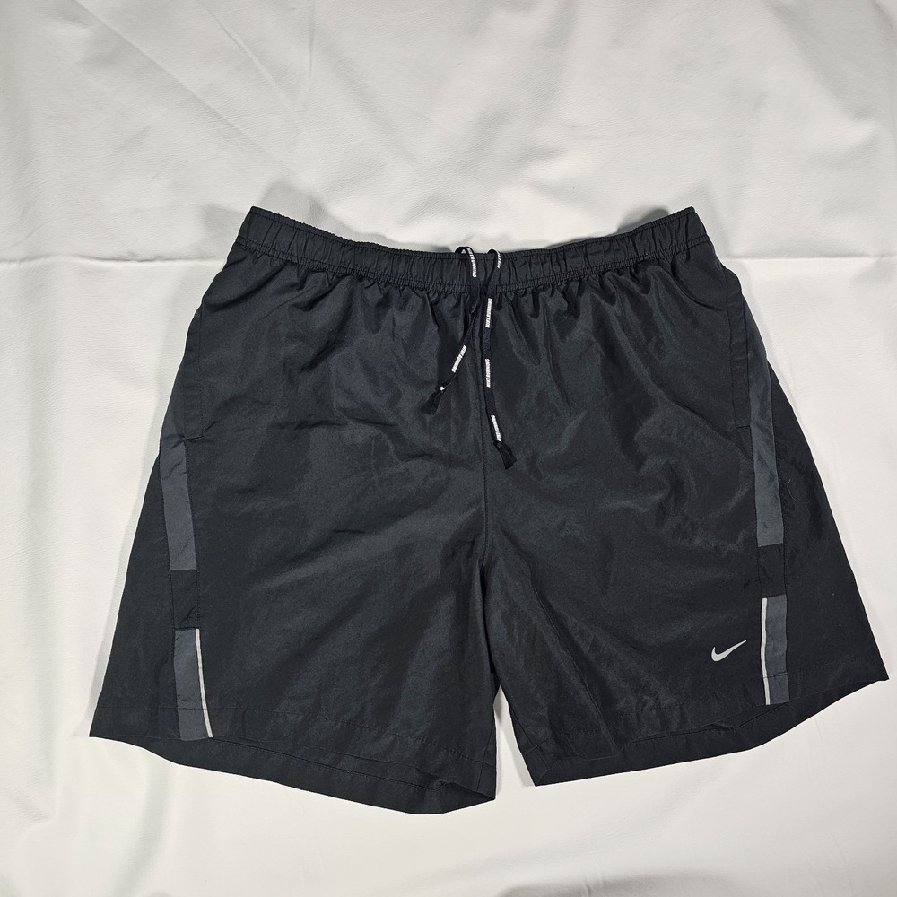 Nike Dri-FIT Running Shorts Mens XXL Black Lined Athletic Gym Workout